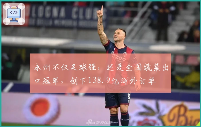 永州不仅足球强，还是全国蔬菜出口冠军，创下138.9亿海外订单